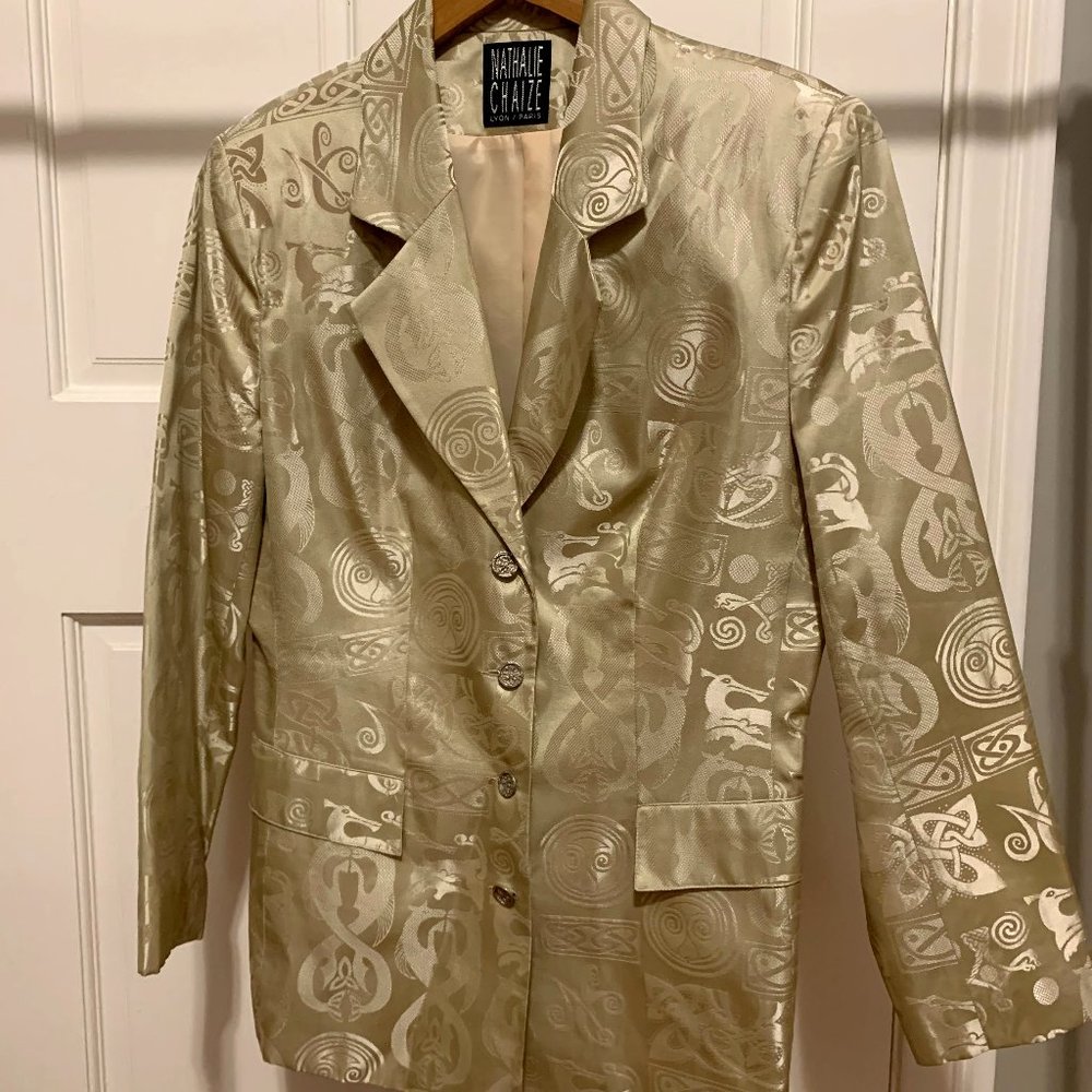 Vintage Nathalie Chaize blazer and skirt suit